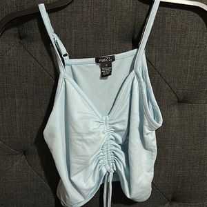Light blue Crop top